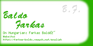 baldo farkas business card